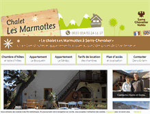 Tablet Screenshot of chalet-marmottes.com